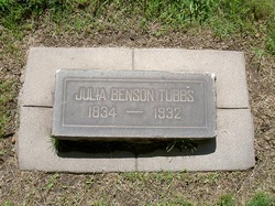 Julia <I>Benson</I> Tubbs 