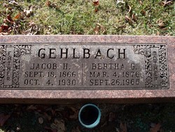 Bertha Gertrude <I>Kintner</I> Gehlbach 