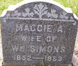 Margaret Ann “Maggie” <I>Heasley</I> Simons 