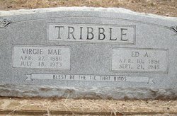 Virgie Mae <I>Burt</I> Tribble 