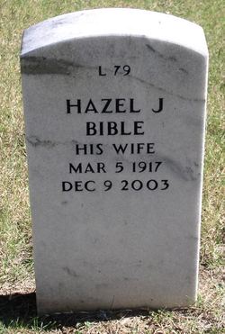 Hazel Irene <I>Johnson</I> Bible 