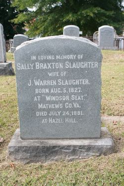 Sally Moore <I>Braxton</I> Slaughter 