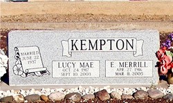 Lucy Mae <I>Lee</I> Kempton 