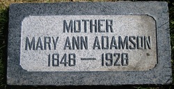 Mary Ann <I>Martin</I> Adamson 
