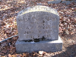 Sarah E. <I>Johnson</I> Cooper 
