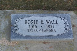 Rosa Bell “Rosie” <I>Beason</I> Wall 