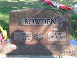Lou <I>Lee</I> Bowden 