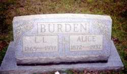 Elizabeth Alice <I>Beasley</I> Burden 