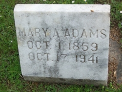 Mary Ann <I>Hamilton</I> Adams 