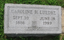 Caroline H. <I>Wallner</I> Luedke 