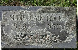 Susan Lillian “Sudie” <I>Cain</I> Hoge 