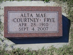 Alta Mae <I>Courtney</I> Frye 