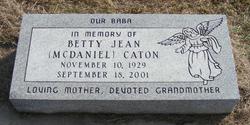 Betty Jean <I>McDaniel</I> Caton 