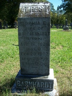 Sophia Elizabeth <I>Hartsell</I> Barnhardt 