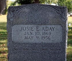 Josephine Elizabeth “Josie” <I>West</I> Aday 