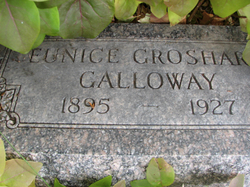 Mary Eunice <I>Groshart</I> Galloway 