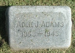 Addie J <I>Bertschy</I> Adams 