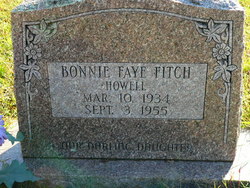 Bonnie Faye <I>Fitch</I> Howell 