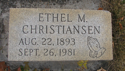 Ethel May <I>Groshart</I> Christiansen 