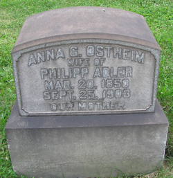 Anna G <I>Ostheim</I> Adler 