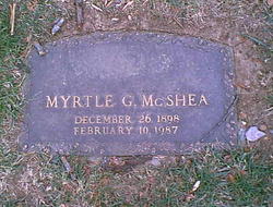 Myrtle G <I>Arnold</I> McShea 
