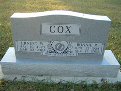 Bonnie Ruth <I>Carroll</I> Cox 