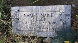 Maxine Marie <I>Deatherage</I> Beller 
