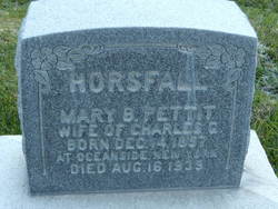 Mary Brower <I>Pettit</I> Horsfall 