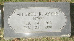 Mildred <I>Rowe</I> Ayers 