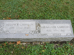 Sarah Jane “Jennie” <I>Mulligan</I> Garrison 