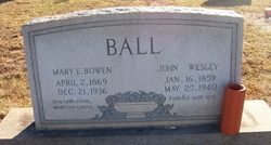 Mary Elizabeth <I>Bowen</I> Ball 