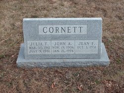 Julia T <I>Tyler</I> Cornett 