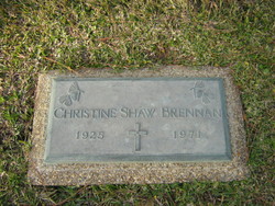 Christine Mary <I>Shaw</I> Brennan 