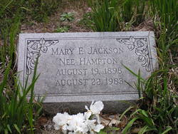 Mary F <I>Hampton</I> Jackson 