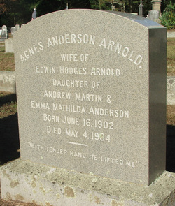Agnes Anderson <I>Martin</I> Arnold 