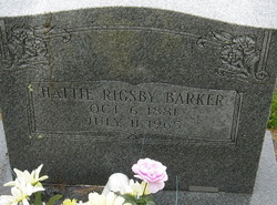 Hattie <I>Rigsby</I> Barker 