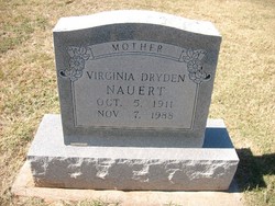 Margaret Virginia <I>Dryden</I> Nauert 