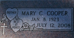 Mary Catherine “Mary Kay” <I>Flint</I> Cooper 