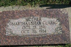 Martha <I>Shaw</I> Clark 