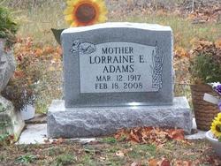 Lorraine E. <I>Lauber</I> Adams 