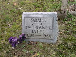 Sarah E <I>Power</I> Lyles 
