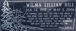 Wilma Lillian <I>Tompkins</I> Hill 