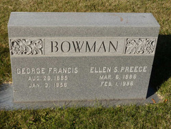 Ellen Selina <I>Preece</I> Bowman 
