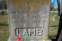 Mary Jane <I>Young</I> Lamb 