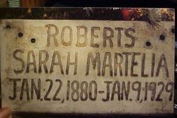Sarah Martelia <I>Roberts</I> Roberts 