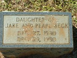 Infant Daughter Beck 
