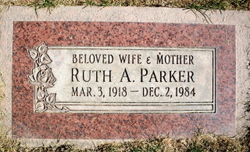 Ruth Arlene <I>Bills</I> Parker 