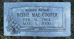Bessie Mae <I>Hill</I> Cooper 