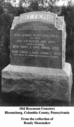 Catherine Ann <I>Ross</I> Bitters 