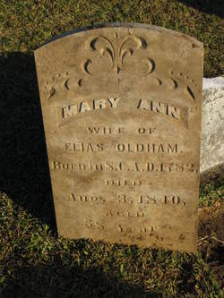 Mary Ann “Polly” <I>Greenlee</I> Oldham 